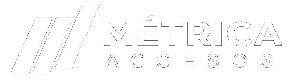 metrica accesos logo blanco